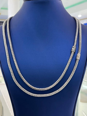 925 SILVER FLAT ROUND BYZANTINE CHAINS