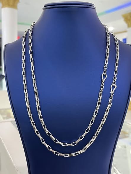 925 SILVER OPEN SQUARE LINK CHAINS