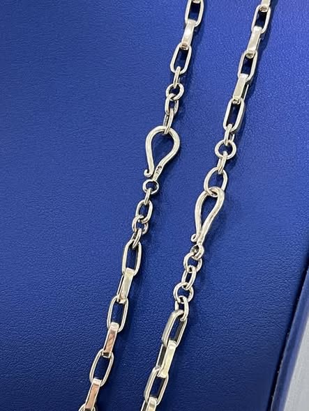 925 SILVER OPEN SQUARE LINK CHAINS