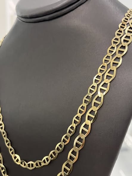 14K FLAT MARINE CHAINS